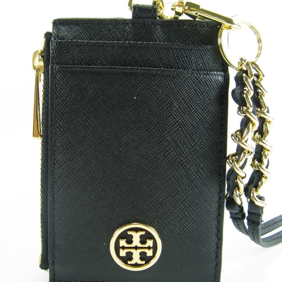 Tory Burch Accessories Tory Burch Lanyard Id Holder Pink Leather W